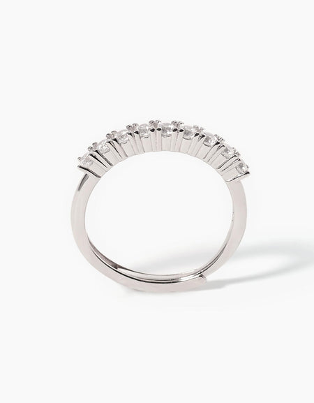 Mabina 523253 Anello riviera 9 zirconi