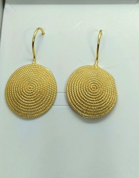 TDS BP30036G Orecchini dorati tipo Corbula