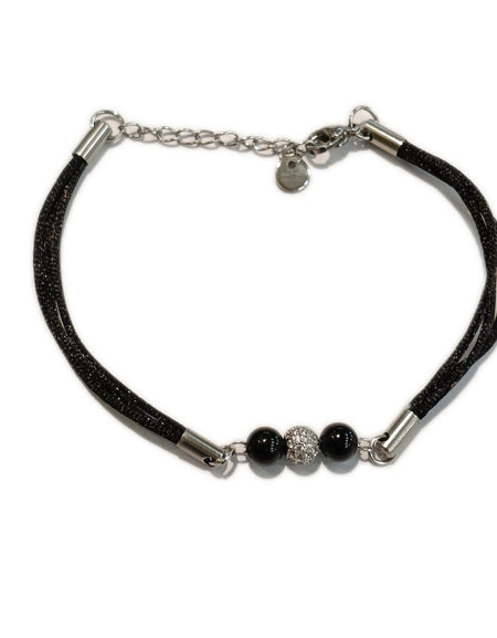 TDS BP33014S Bracciale in tessuto con Su Coccu e zirconata