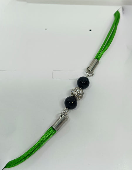 TDS BP33014S Bracciale in tessuto con Su Coccu e zirconata