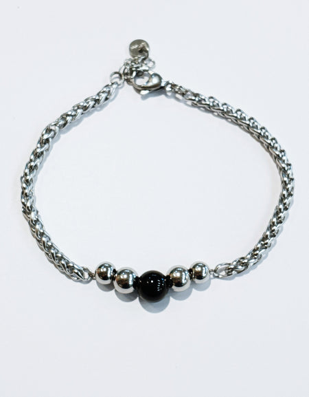 TDS BP33037 Bracciale in acciaio con Su Coccu Uomo