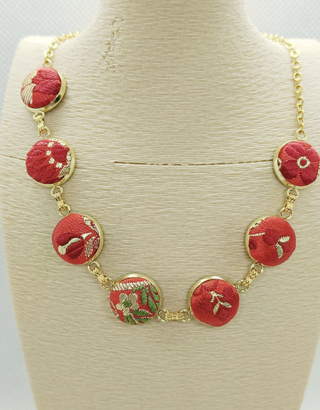 Furighedda Galana mono girocollo in Broccato