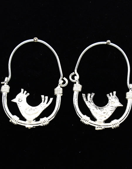 FIT 5707 orecchini Pavoncella cerchio