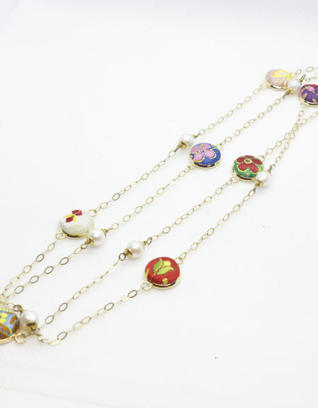 Furighedda Blanca girocollo in Broccato