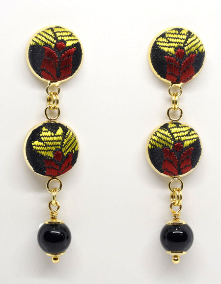 Furighedda Chintula Orecchino pendente Su Coccu e Broccato