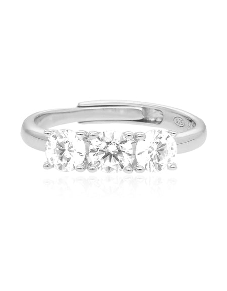 Mabina Anello trilogy in argento con zirconi 523176