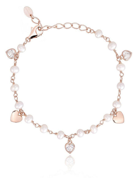 Mabina bracciale rosario con perle e zirconi 533318 - pianaecasti-gioielleria
