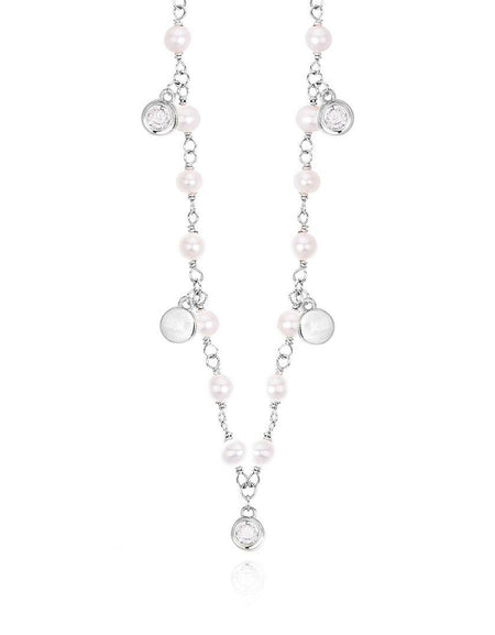 Mabina collana rosario con perle e zirconi 553308 - pianaecasti-gioielleria