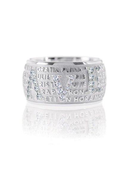 Anello Agios Precem Mater Zirconi - pianaecasti-gioielleria