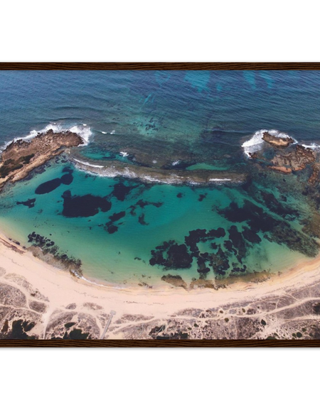 "Sa Mesalonga" poster cornice in legno