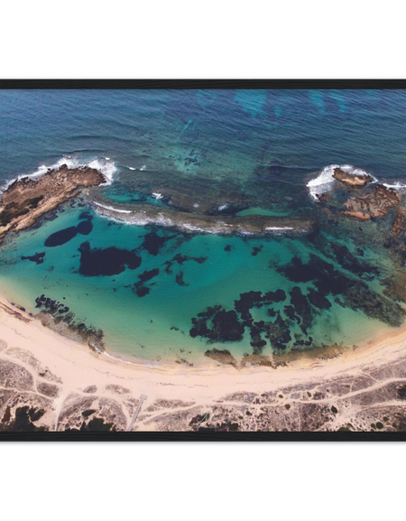 "Sa Mesalonga" poster cornice in legno