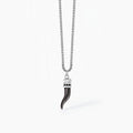 2Jewels Girocollo Cornetto Nero in acciaio 316L