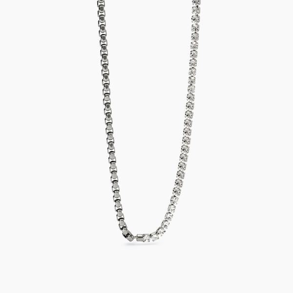 2Jewels Girocollo zirconi bianchi in acciaio 316L