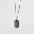 2Jewels Girocollo piastrina con zirconi neri in acciaio 316L