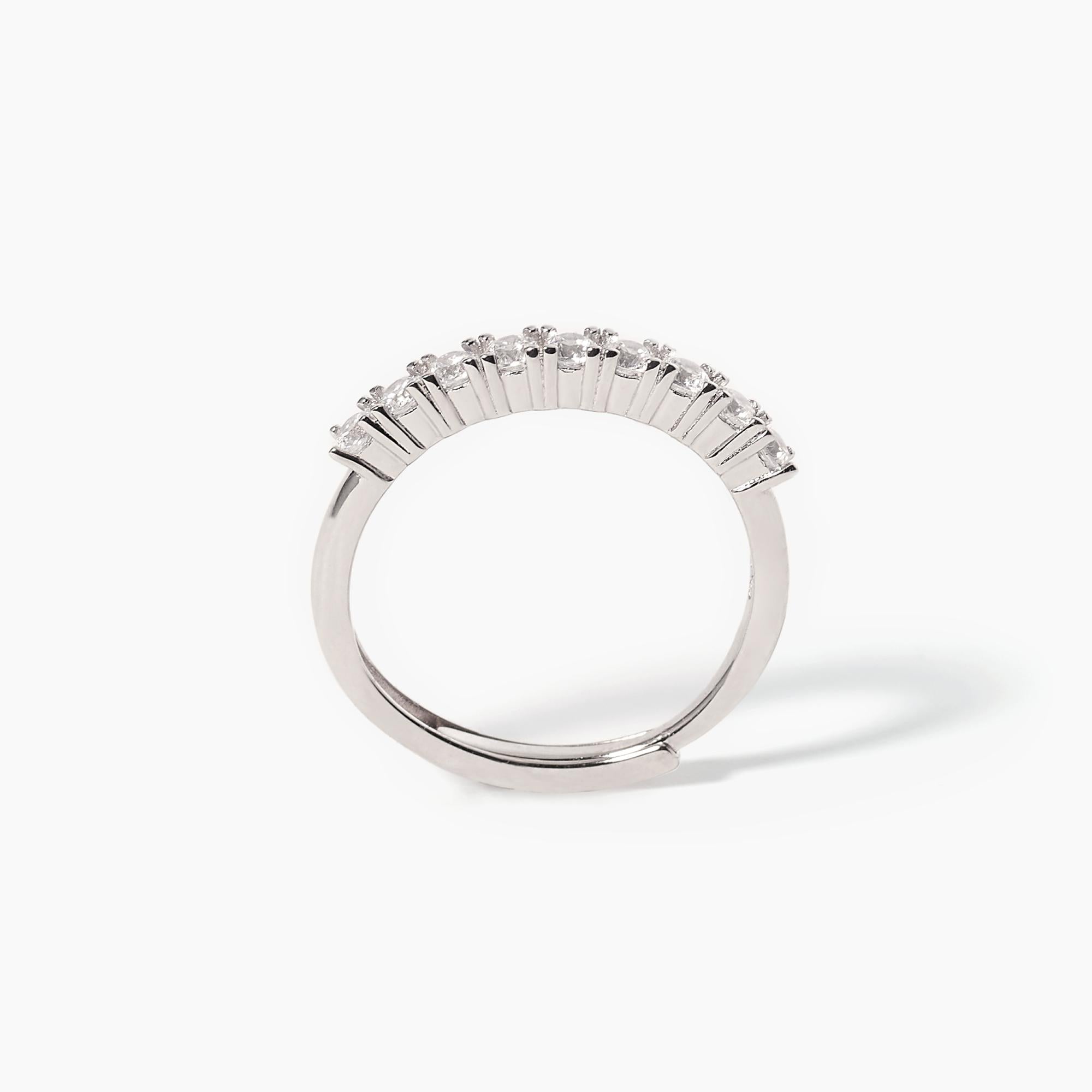 Mabina 523253 Anello riviera 9 zirconi