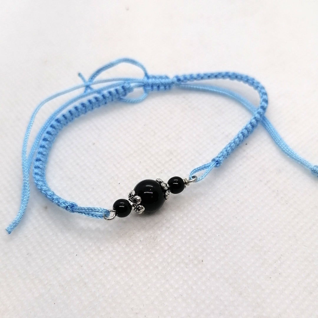 TDS BP33016 Bracciale tessuto con pietre colorate