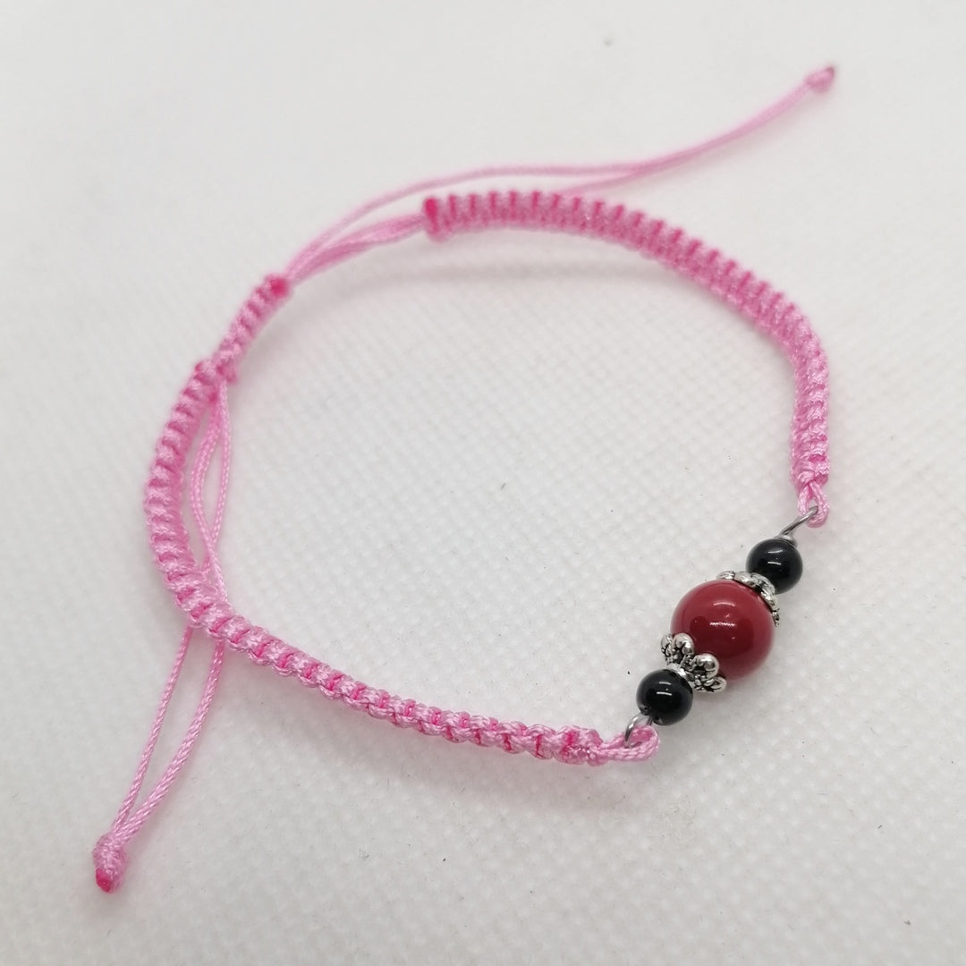 TDS BP33016 Bracciale tessuto con pietre colorate