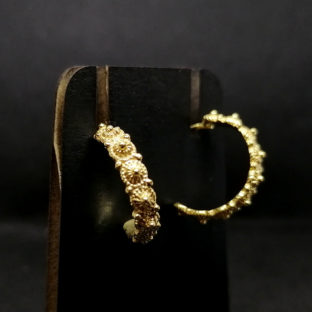 FIT 5679 Orecchini semi cerchio in Filigrana