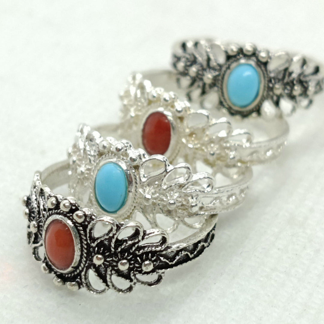 FIT 6334C Fede sarda Campidanese stretta traforata con pietre