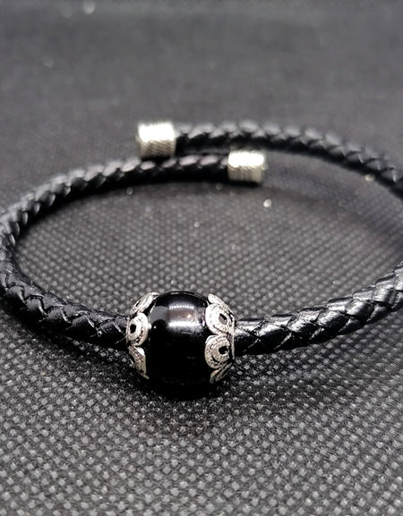 FIT 7881COC Bracciale COCCO semirigido treccia in pelle