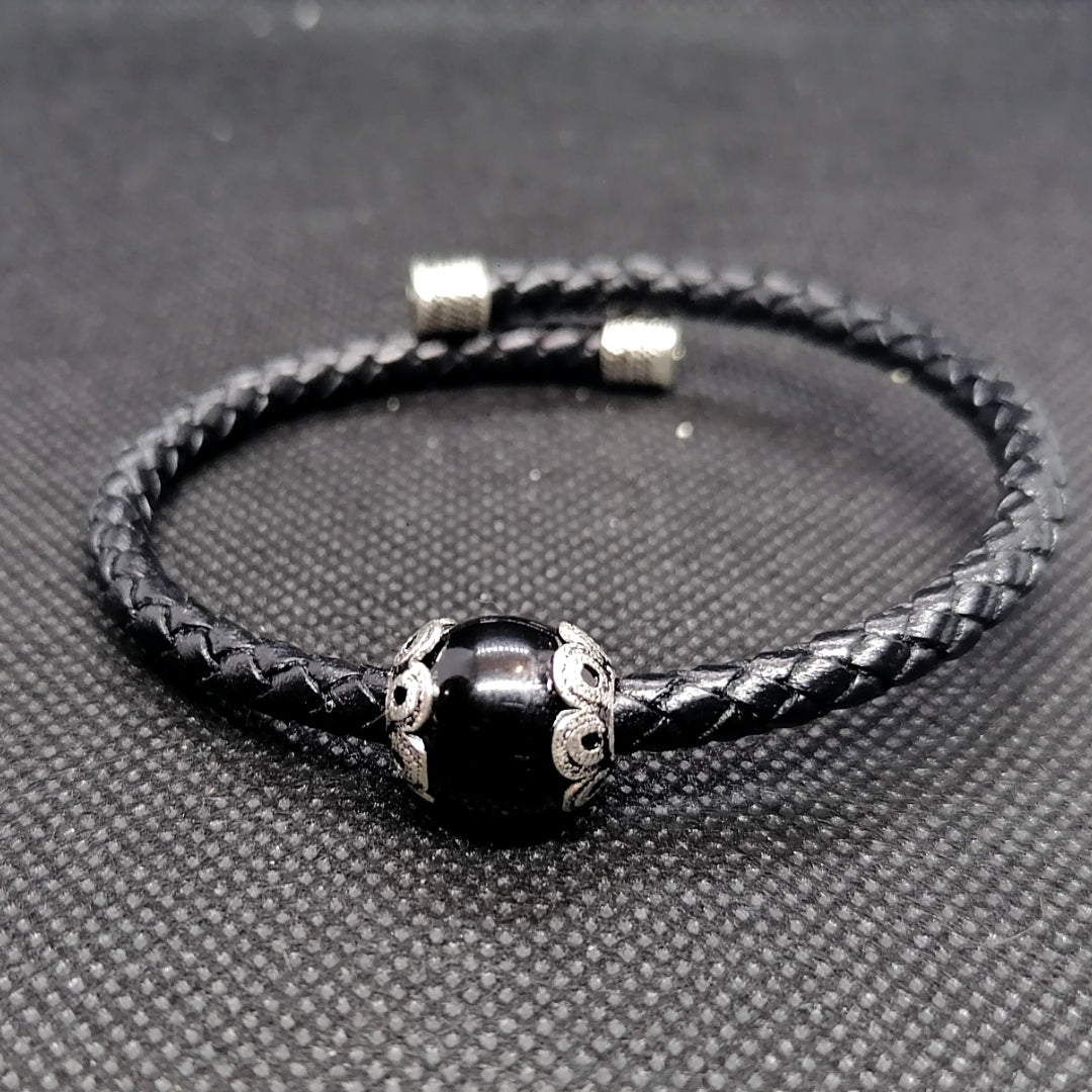 FIT 7881COC Bracciale COCCO semirigido treccia in pelle