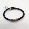 FIT 7884 Bracciale semirigido treccia in pelle