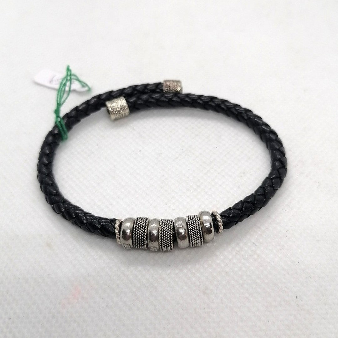 FIT 7884 Bracciale semirigido treccia in pelle