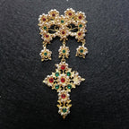 FIT 9266 Spilla Croce Imperlata