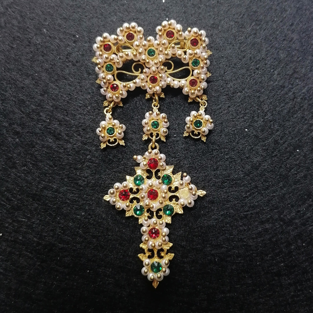 FIT 9266 Spilla Croce Imperlata