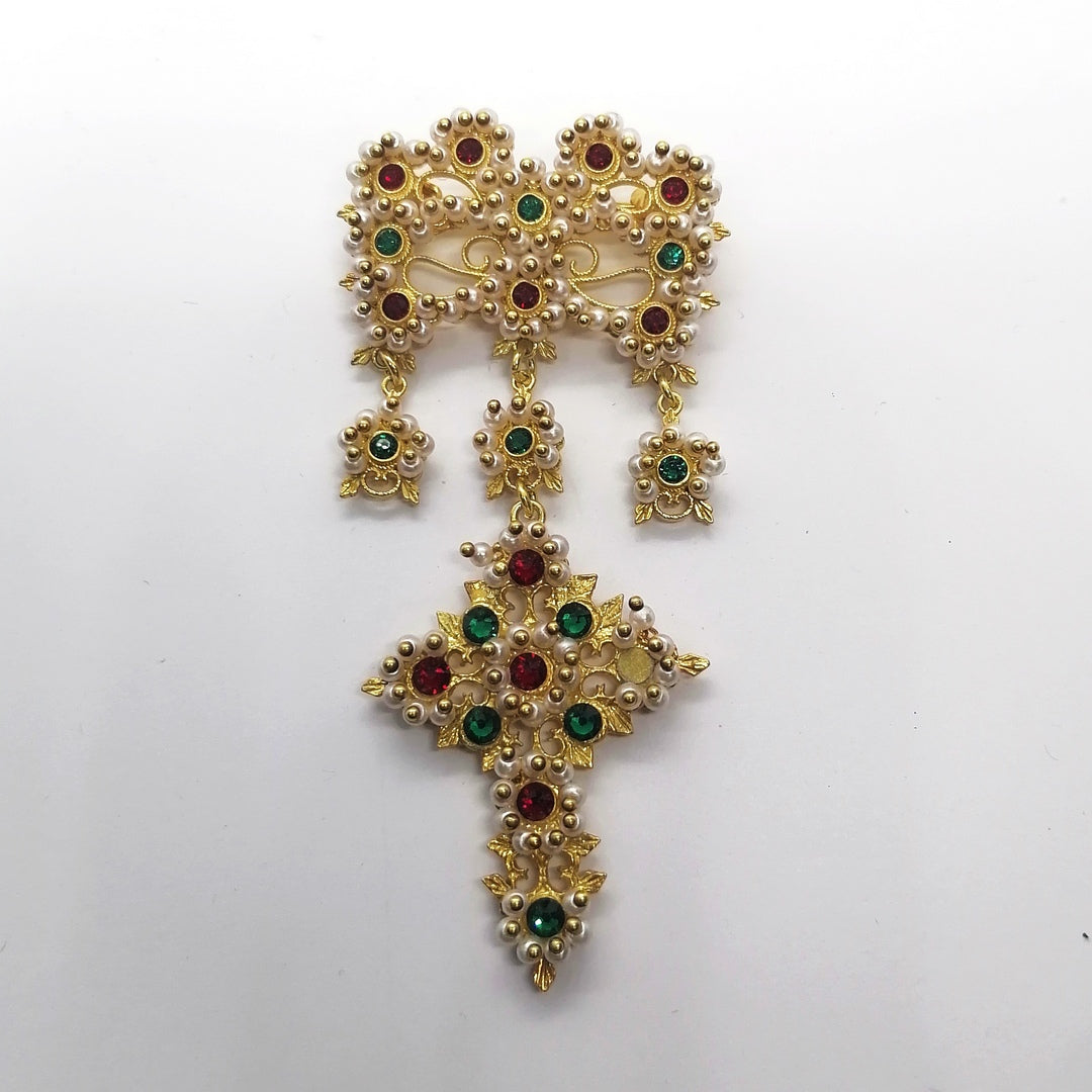 FIT 9266 Spilla Croce Imperlata