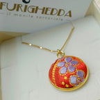 Florixedda girocollo dorato in Broccato