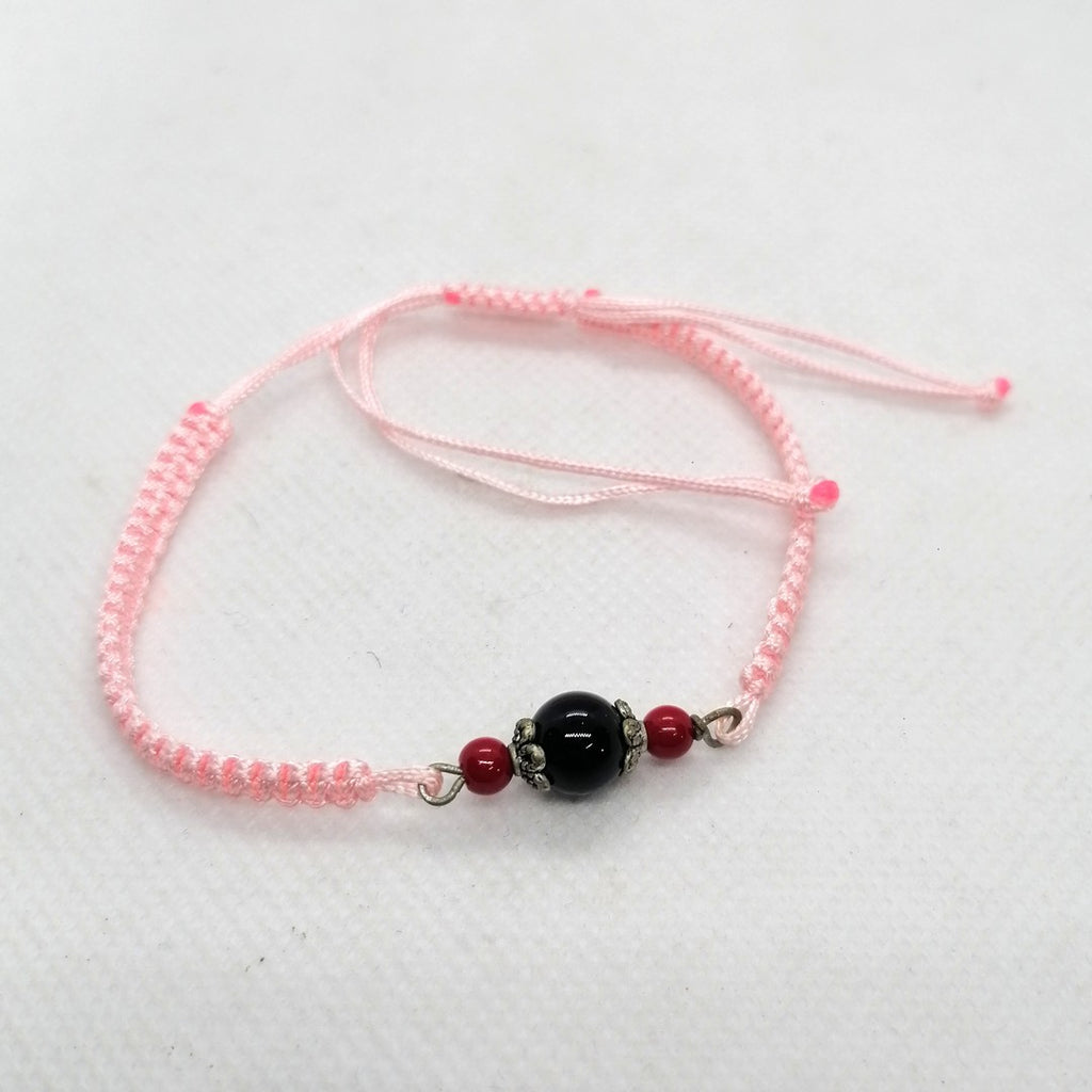 TDS BP33016 Bracciale tessuto con pietre colorate