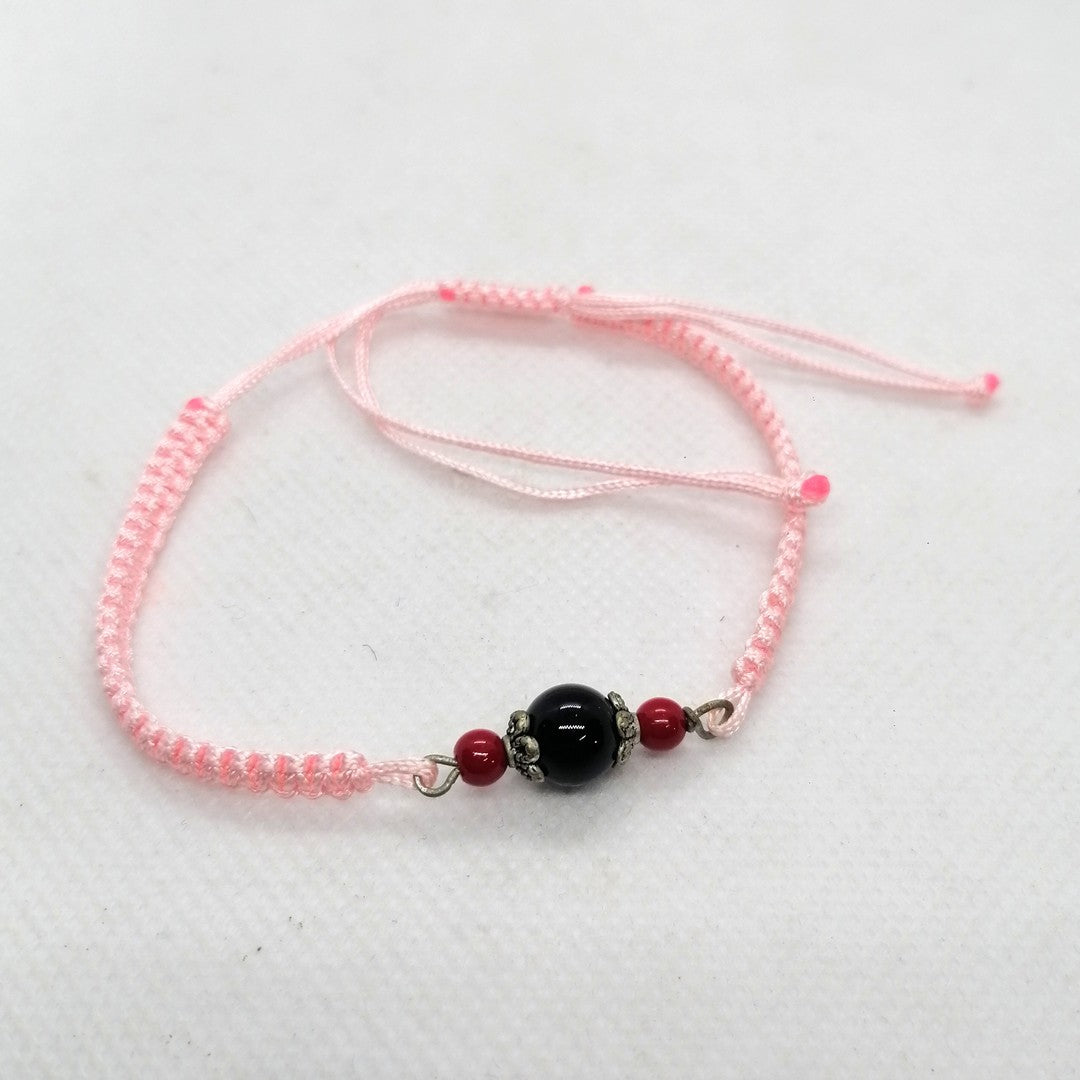 TDS BP33016 Bracciale tessuto con pietre colorate