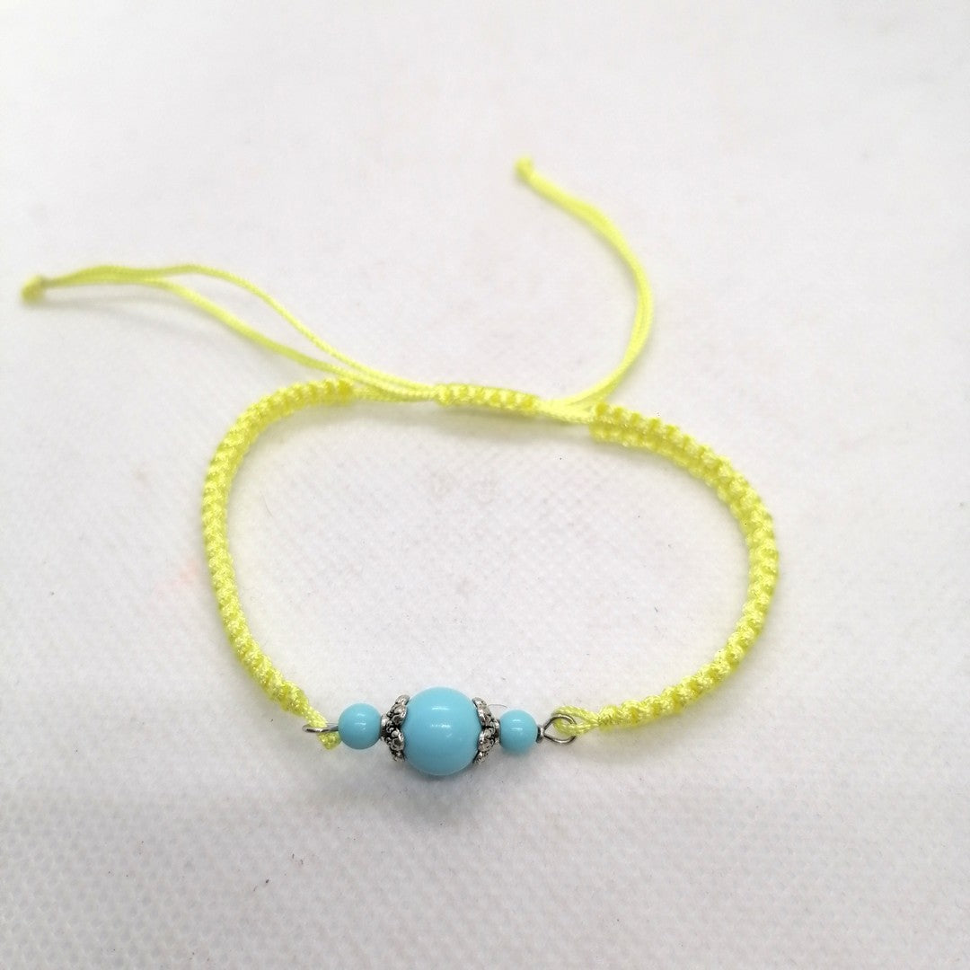 TDS BP33016 Bracciale tessuto con pietre colorate