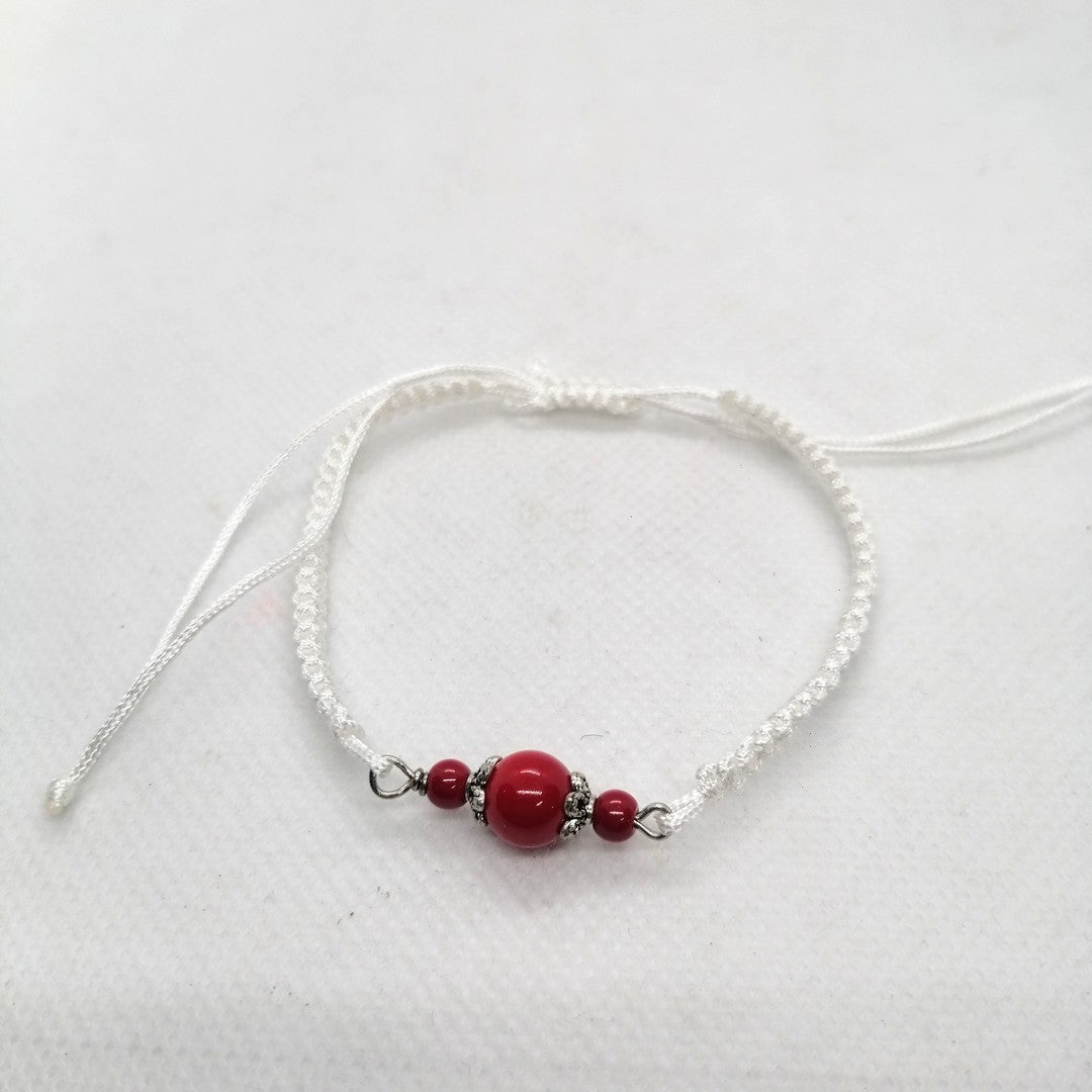 TDS BP33016 Bracciale tessuto con pietre colorate