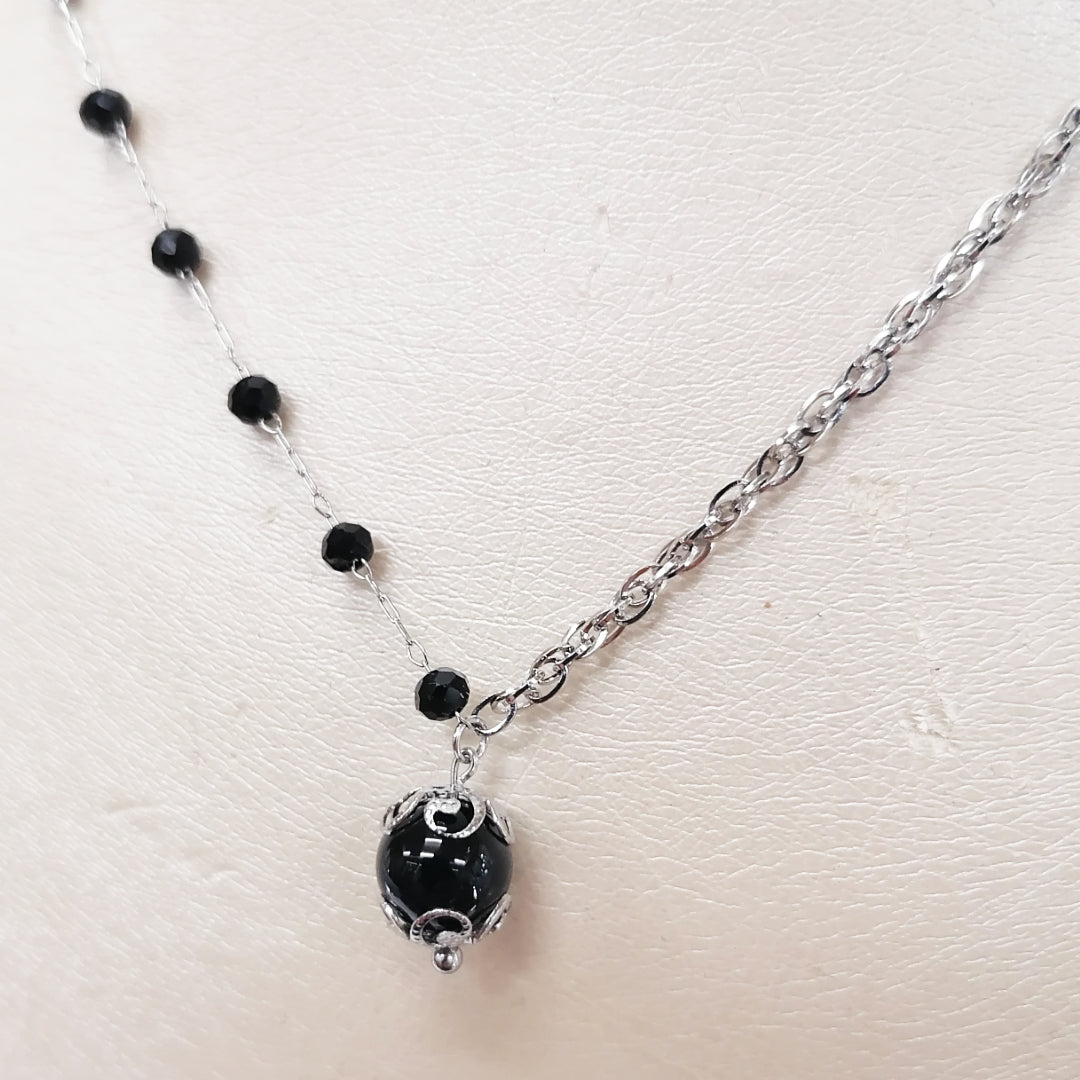 ODJ Catenina "Luce" cristalli neri