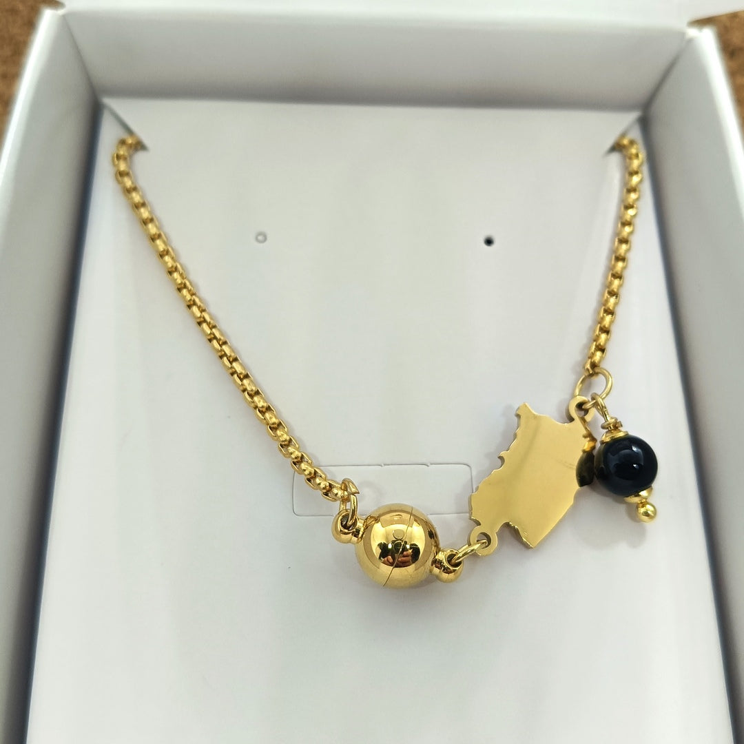 TDS BP32041 Girocollo catena intrecciata con Su Coccu e Sardegna pendente