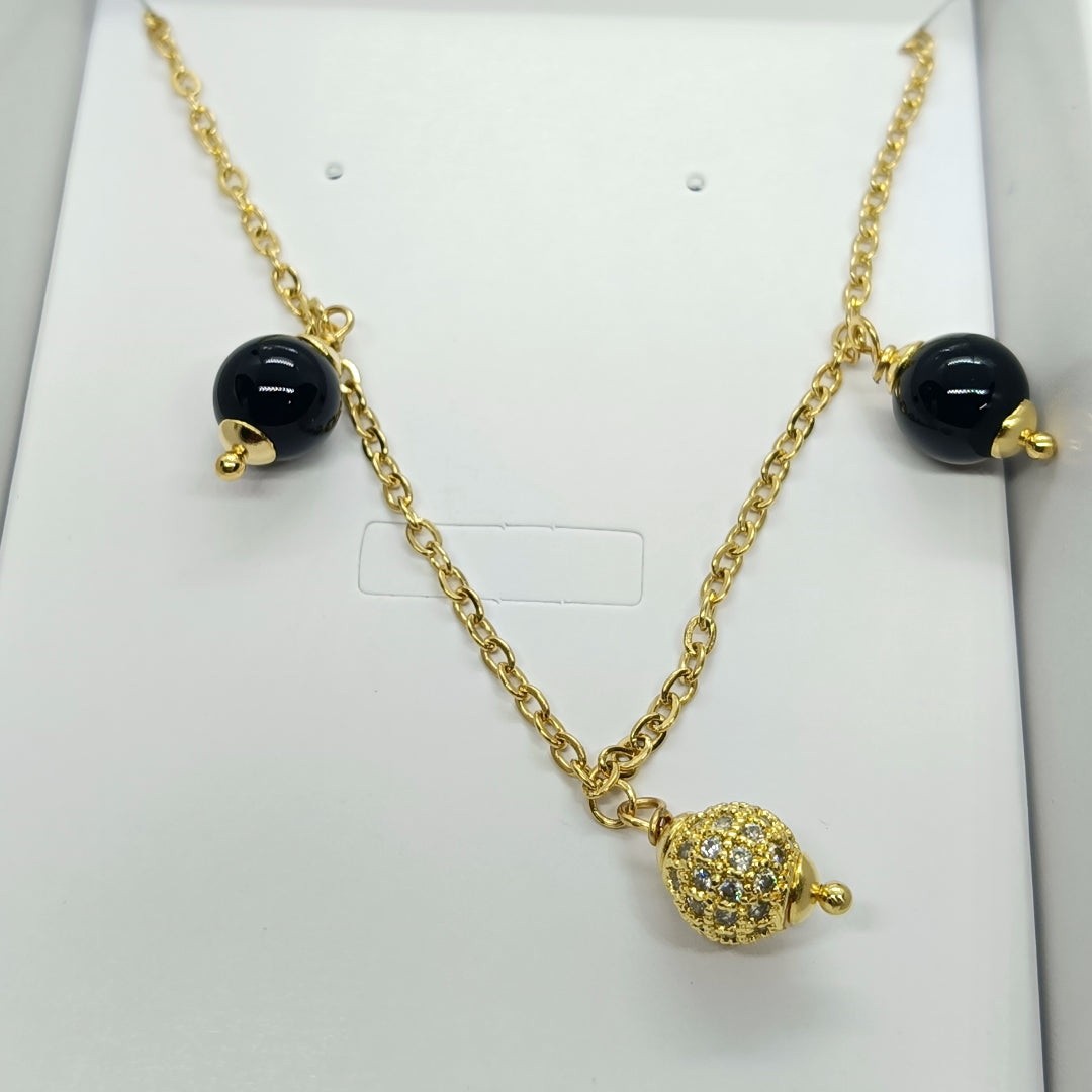 TDS BP32025 Collarino con Su Coccu e sfera zirconata