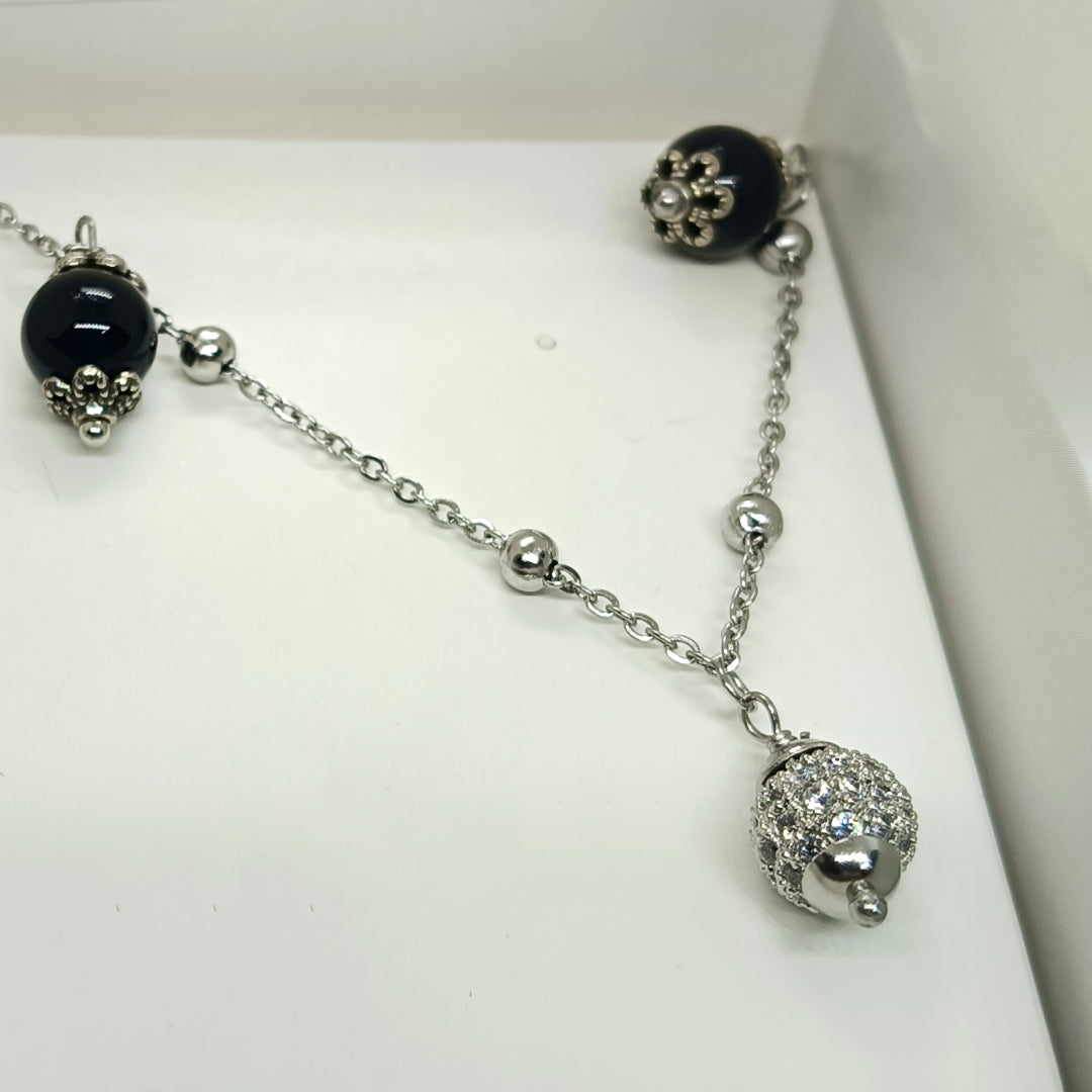 TDS BP32025 Collarino con Su Coccu e sfera zirconata