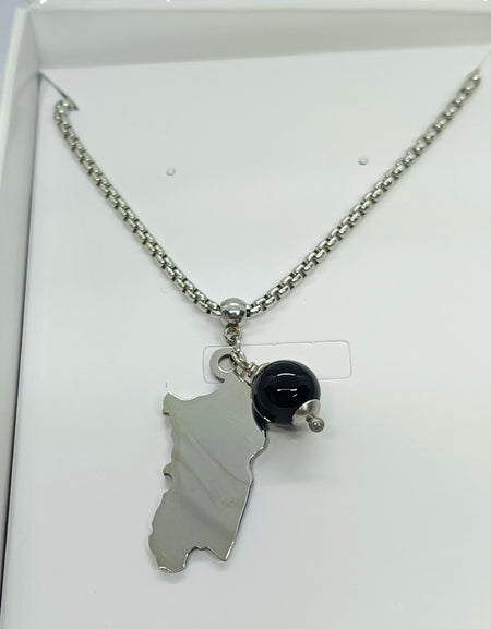 TDS BP32028G Catenina intrecciata con ciondolo Sardegna e Cocco