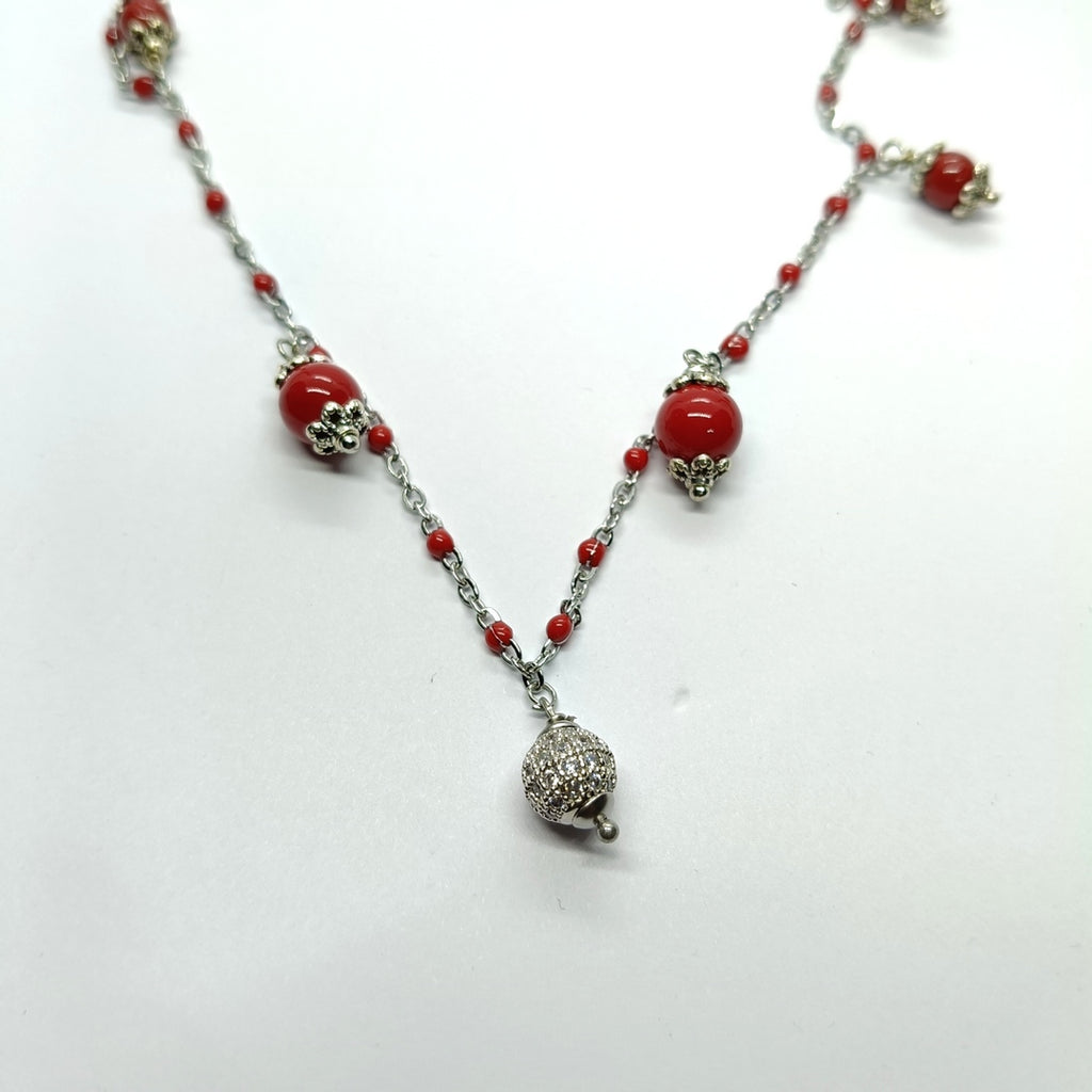 TDS BP32029 Collarino con Su Coccu e sfera zirconata