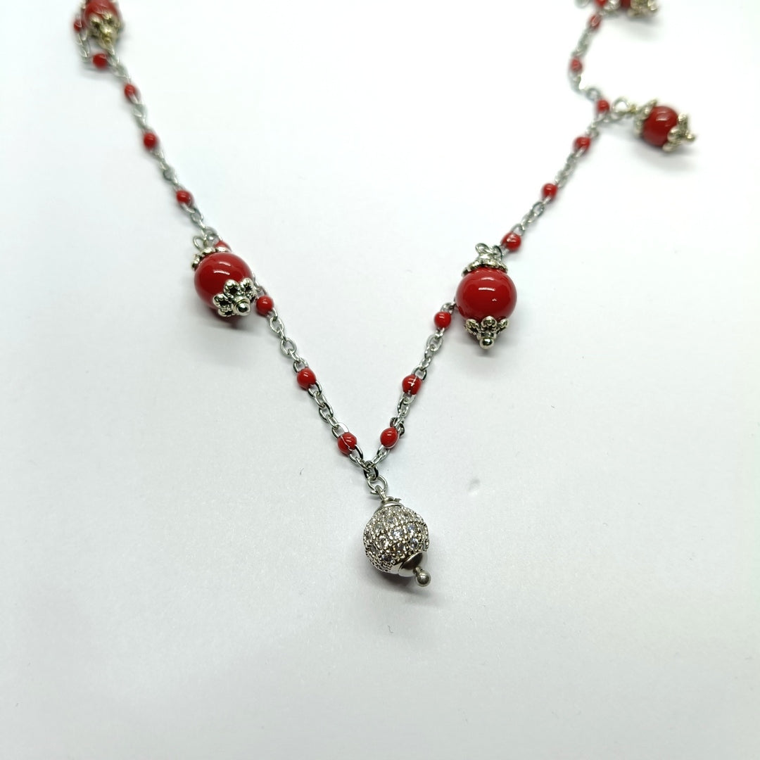 TDS BP32029 Collarino con Su Coccu e sfera zirconata