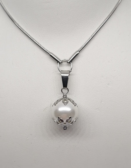 TDS BP32034S Catenina con Perla bianca grande