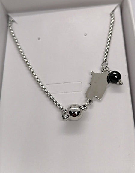 TDS BP32041 Girocollo catena intrecciata con Su Coccu e Sardegna pendente