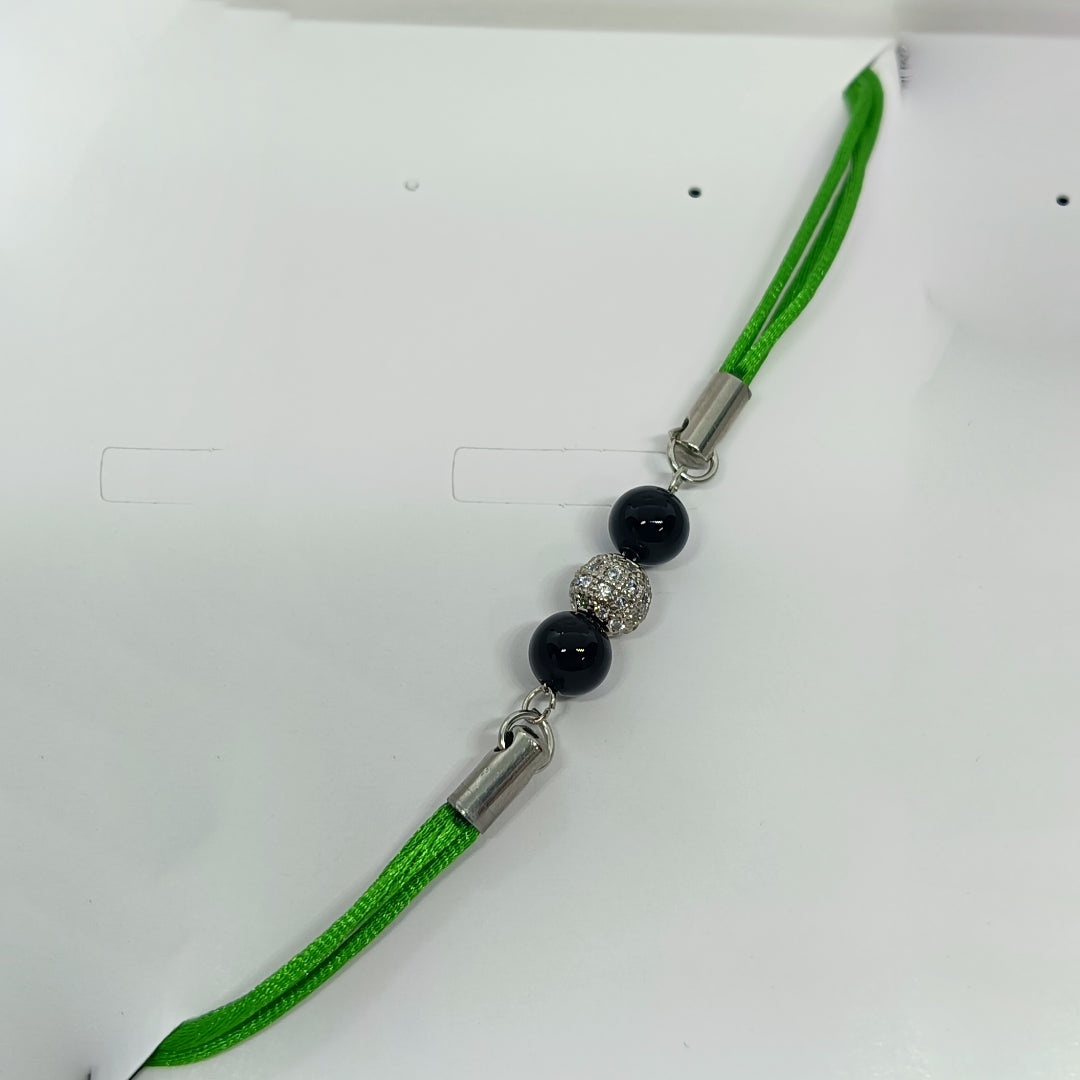 TDS BP33014S Bracciale in tessuto con Su Coccu e zirconata