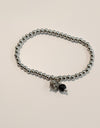 TDS BP33021B Bracciale Coccu nero e bottone elastico