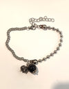 TDS BP33021 Bracciale Coccu nero e bottone