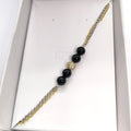 TDS BP33023S Bracciale bicolore con Su Coccu e sfera zirconata