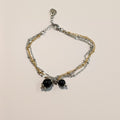 TDS BP33028 Bracciale doppio Su Coocu e Sfera Zirconata pendente