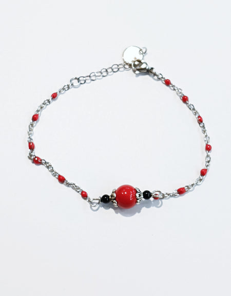 TDS BP33032 Bracciale con Su Coccu e perline